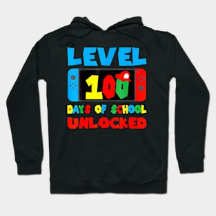 Level 100 Days Of School Unlocked Boys 100th Day Of School Hoodie